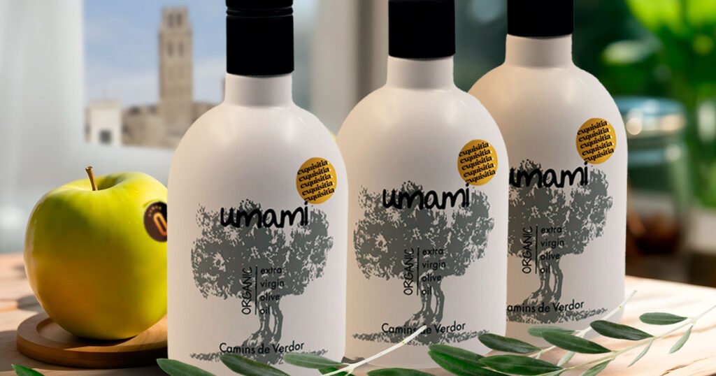 ¿Qué es el sabor Umami? Descubre el 5º sabor que conquista la cocina gourmet 15 Botellas de Aceite Umami Camins de Verdor 2025/26, AOVE ecológico arbequina. Para comprar AOVE Umami online en Exquisitia.com