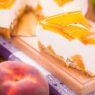 Receta de tarta de queso con melocotón