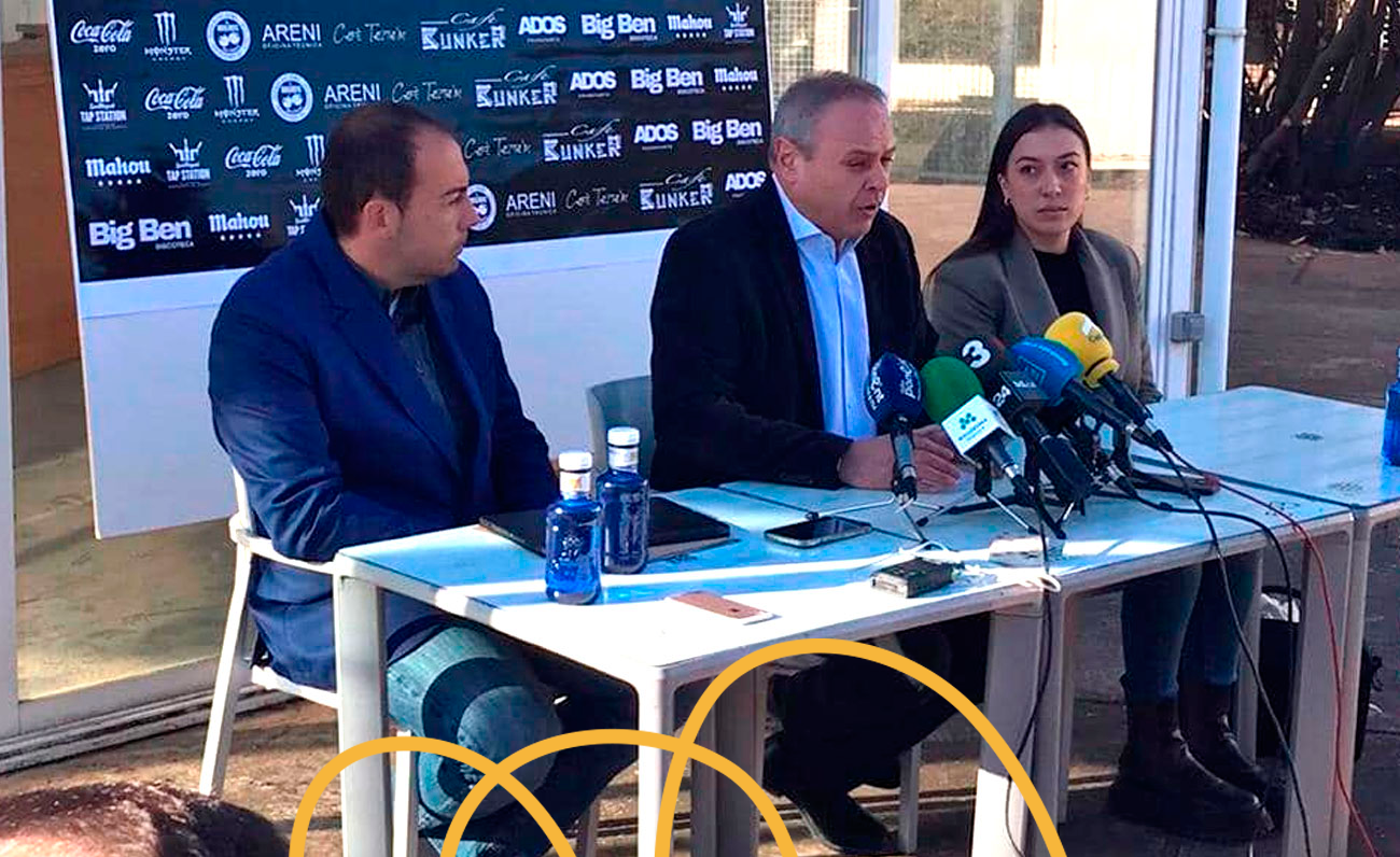 Rueda de Prensa con Esteve Niubó, Romina Andrioli de Búnker y Jordi Calvís, alcalde de Golmés