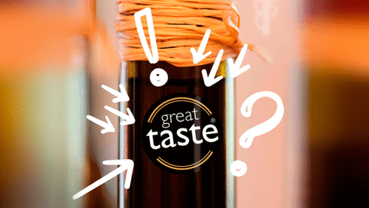 Sello Great Taste en algunos alimentos.