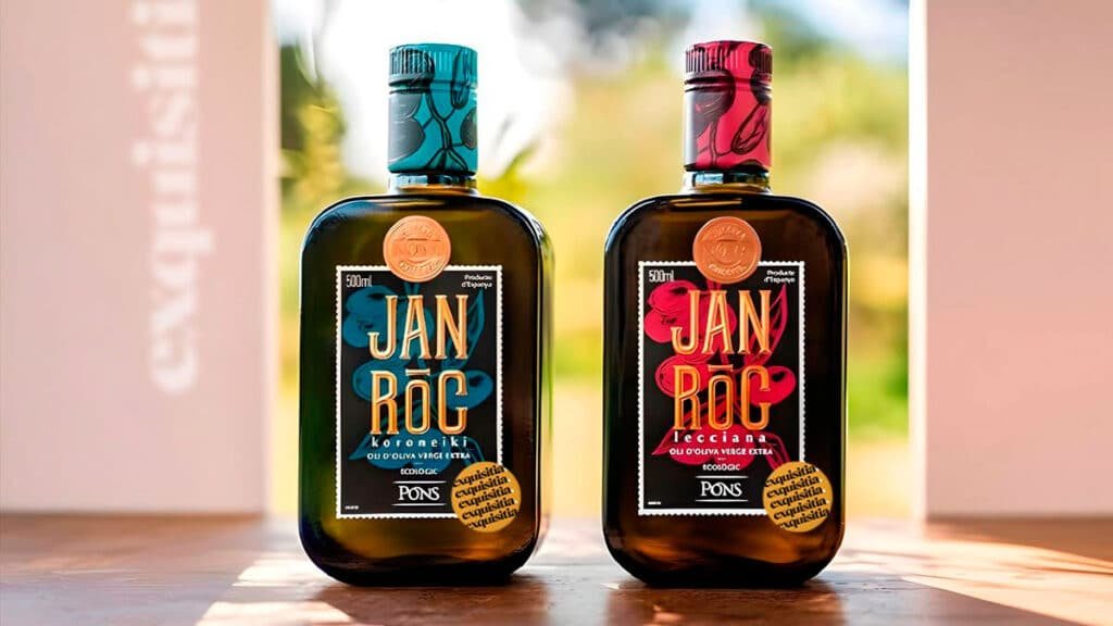 Los 10 mejores Aceites de Oliva Gourmet para regalar (Cosecha 2026) 23 Aceites JaniRoc Koroneiki y Lecciana ecológicos · Pons · Aceite de oliva virgen extra gourmet