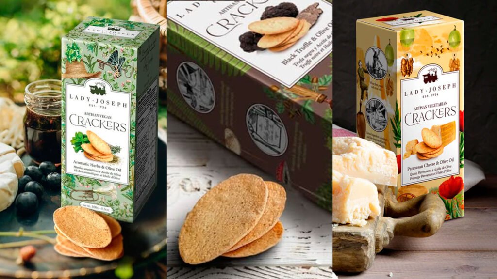 Las crackers veganas de Lady Joseph que conquistan el aperitivo gourmet 15 Selección Exquisitia de Crackers Lady Joseph.