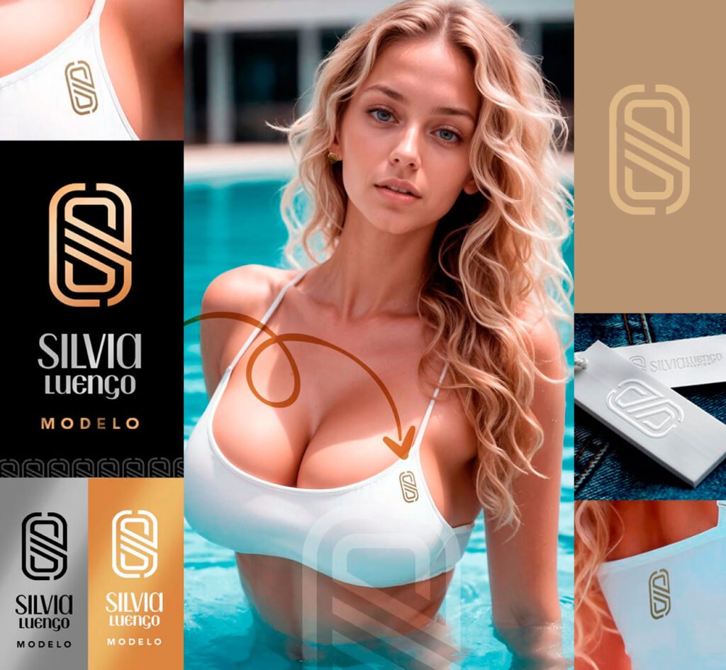 Logo marca personal de la modelo Silvia Luengo, realizado por SuperPrinting