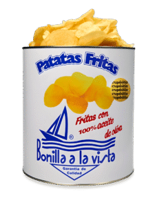 Patatas Bonilla a la Vista, fritas en Aceite de Oliva - Lata 500gr 16 patatas bonilla a la vista lata exquisitia