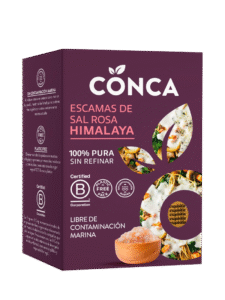 Comprar sal rosa del Himalaya en escamas de Conca Organics en Exquisitia