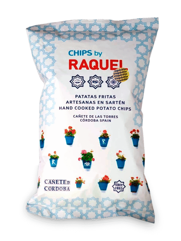 Raquel patatas fritas en sartén. Chips by Raquel en Exquisitia