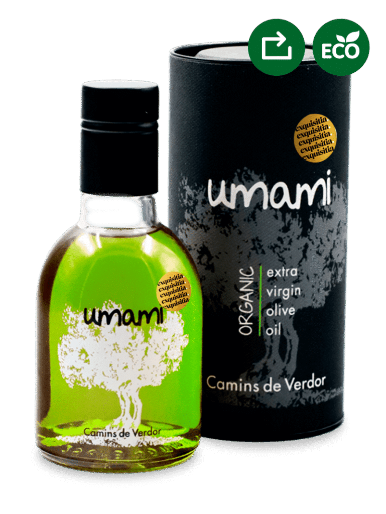 Descubre los 3 Aceite Umami Camins de Verdor 2025 / 26 - Original, Insòlit y Estuche Regalo 17 Aceite Umami en estuche regalo, de Camins de Verdor ideal como regalo gourmet, en Exquisitia.com