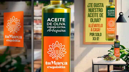Botellas de aceite personalizadas con tu marca. Aceite de oliva personalizado en Exquisitia