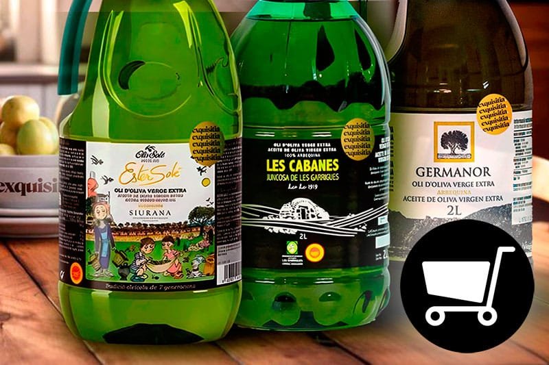 Descubre los mejores aceites de oliva para cocinar. AOVE gourmet de proximidad en formato familiar, directo del productor y con envío rápido desde Lleida. Cómpralos en Exquisitia.com.