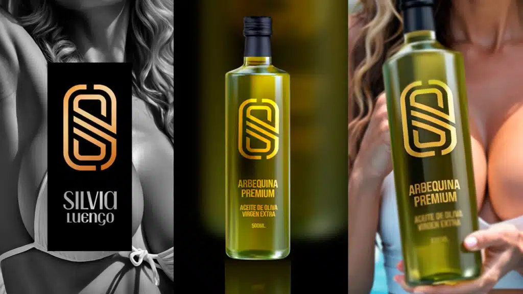 Ejemplo de aceite personalizado para empresas como mejor regalo corporativo y saludable. Para la empresa Silvia Luengo Moda de Baño.