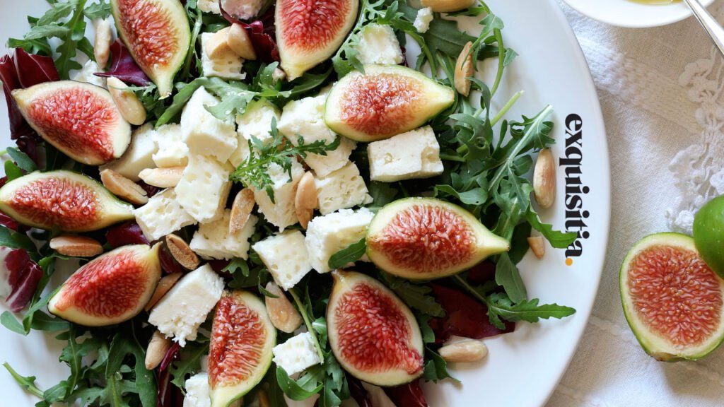 Receta de Ensalada Gourmet con Fruta ECO de temporada: Higos, Peras y Manzanas de Lleida 18 Ensalada de higos tradicional.