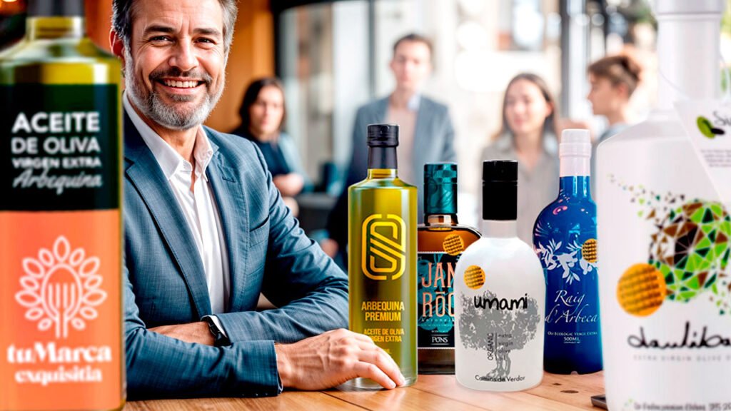 El mejor regalo corporativo: Aceite de Oliva personalizado para empresas, con Exquisitia. Aceite Umami, Oli del Raig...