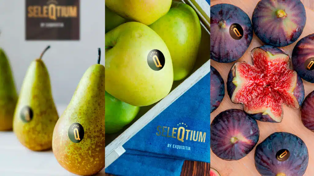 Peras conferencia, manzanas Golden e higos ecológicos gourmet Seleqtium.