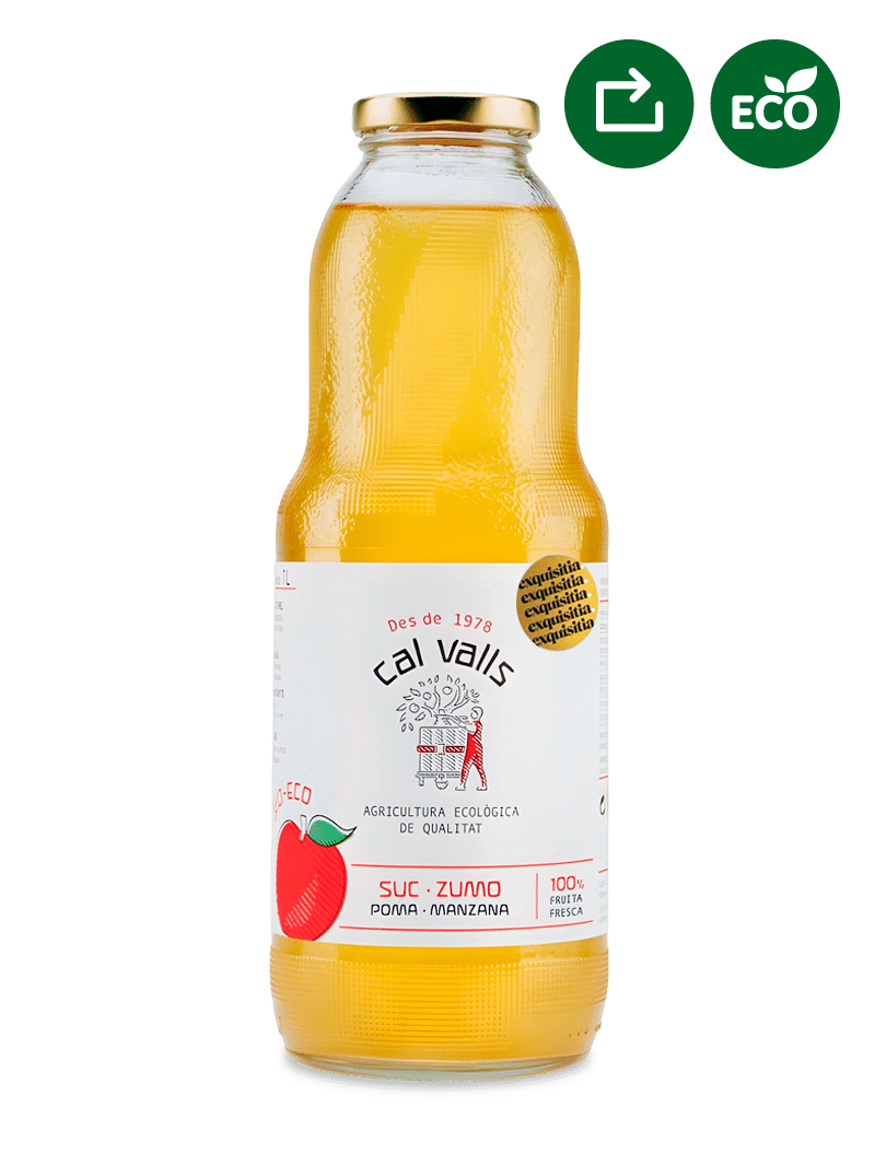 Cal Valls · Zumo de Manzana ECO - 1L 13 Cal Valls, zumo de manzana ecológico, 1L