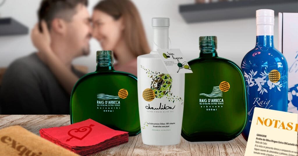 Pack cata aceites premium en pareja