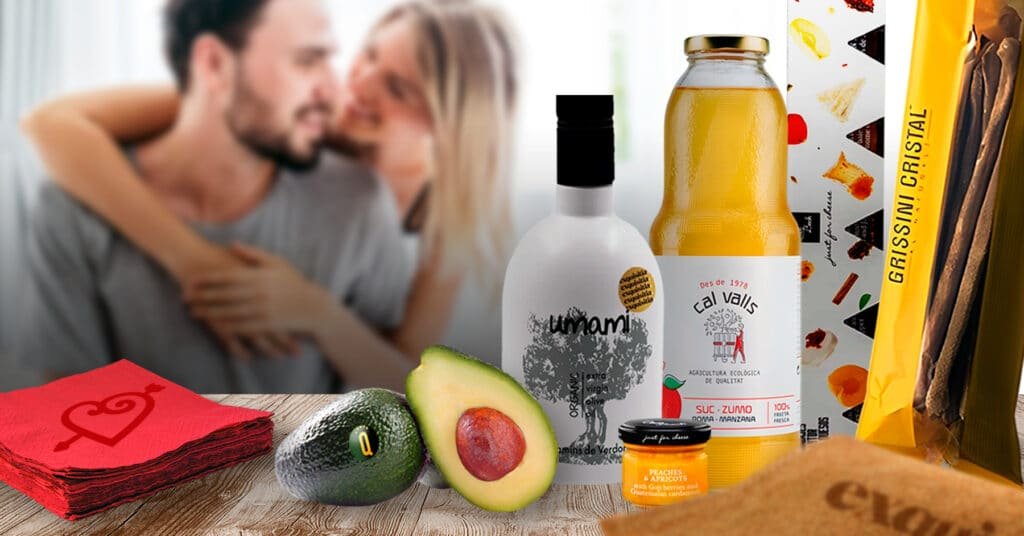 Pack desayuno gourmet romántico y saludable, ideal para San Valentín